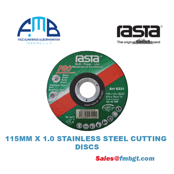 115MM X 1.0 STAINLESS STEEL CUTTING DISCS